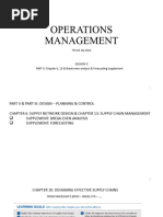 0003.0 - OM SESSION 3 (Chapter 6 - Supply Network Design & Chapter 13 - Supply Chain Management)