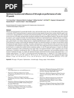 Optimizing The Solar PV Tilt Angle To Maximize The Power Output A Case Study For Saudi Arabia