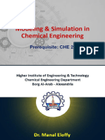 Modeling - Simulation - LEC1