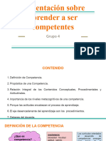 Presentación Sobre Aprender A Ser Competentes g4