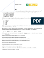 Lista de Exercícios 3 - Mecânica Dos Fluídos REVISÃO