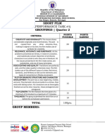 Short Film Trailer Film Poster Concept Paper Rubrics