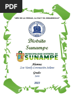 Distrito de Sunampe Historia