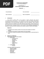 LE02 - Moisture Content in Foods