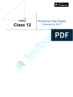 ISC Class 12 Commerce Official Paper (Held in 2017)