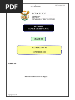 Mathematics P2 Memo Eng Nov 2008