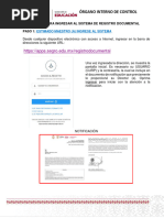 Pasos para Ingresar A Sistema de Registro Documental