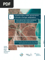 And Climate Change Adaptation: Ransboundary Water Governance