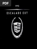 Cadillac 2003 ESCALADE EXT Owners Manual