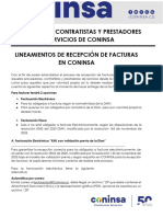 Lineamientos de Facturación