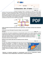 Avaliação Discursiva Bio 2 Bimestre 2022