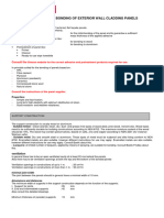 Paneltack Method of Use Bonding Exterior Panels