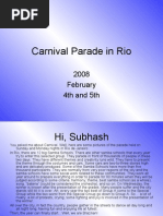 Carnival Parade in Rio