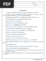 Interpretacao A Galinha Ruiva 4º Ou 5º Ano Resposta