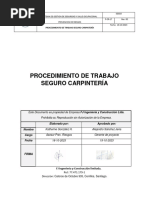 P-CR-17 Procedimiento de Trabajo Seguro Carpintería