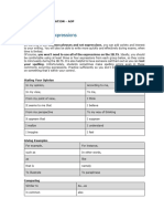 Academy of Preparation - Writing Key Words