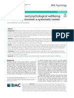 Mental Health and Psychological Wellbeing of Maritime Personnel: A Systematic Review