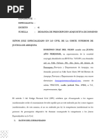 Demanda de Prescripcion Cristian Gutierrez