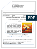 Atividades para Preenchimento Da FARE 2023 - 3º Ano - TERCEIRO PERÍODO