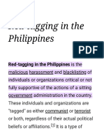 Red-Tagging in The Philippines - Wikipedia