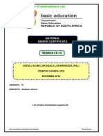 IsiZulu FAL Nov 2019 P2 and Memo