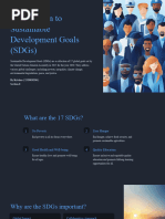 Introduction To Sustainable Development Goals SDGs