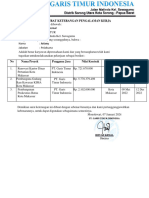 Surat Keterangan Pengalaman Kerja