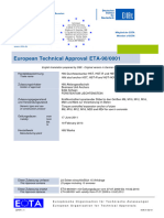 European Technical Approval ETA-98/0001: Hilti Stud Anchor HST, HST-R and HST-HCR