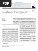 Deep Learning Based Long-Term Global Solar Irradiance and Temperature Forecasting Using Time Series With Multi-Step Multivariate Output