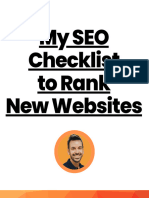 My SEO Checklist To Rank New Websites