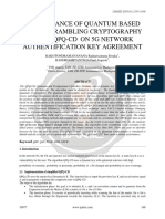 PERFORMANCE OF QUANTUM BASED IMAGE SCRAMBLING CRYPTOGRAPHY USING QPQ CD ON 5G NETWORK AUTHENTIFICATION KEY AGREEMENT Ijariie10977