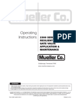 Operating Instructions: 2300 SERIES Resilient Wedge Gate Valve Application & Maintenance