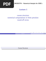 WBMT2049-T2/WI2032TH - Numerical Analysis For ODE's