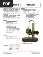 Hildebrand Flyer Thickness Gauge Series HTG-B