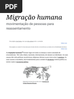 Migração Humana - Wikipédia, A Enciclopédia Livre