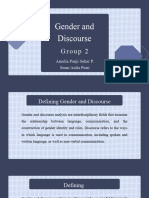 Discourse & Gender