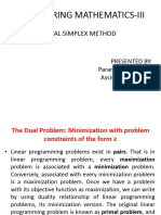 Dual Simplex Method