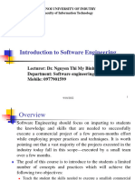 Chapter 1. Overview of Sotfware Engineering