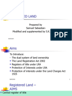 Land Law PowerPoint 3 - Registered Land - Modified With Notes and Mindmaps