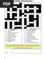 Adverbs Crosswords