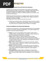 Capacitación Elementos de Protección Personal