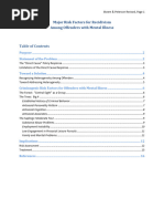 Major Risk Factors For Recidivism Among Offenders With Mental Illness 2011