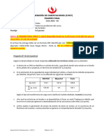 Ex. Final - Ingeniería de Cimentaciones CS65 - 2022-2