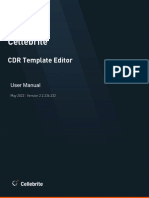 Cellebrite - CDR Template Editor - UserManual - 2.2.236.232 - May - 2022