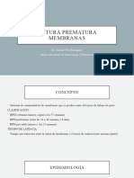 Rotura Prematura de Membranas