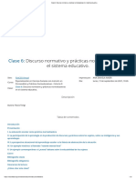 Clase 6 - Discurso Normativo y Prácticas Normalizadoras en El Sistema Educativo