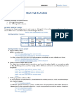 Relative Clauses