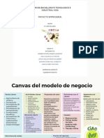 Canvas de Modelo de Negocio Tabla para Estrategia Planeación Negocio Pastel Moderno