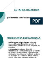 Proiectarea Instructionala