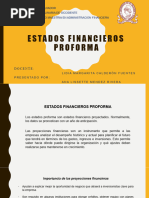 Estados Financieros Proforma